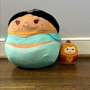 Disney Aladdin Jasmine and Monkey Squishmallows